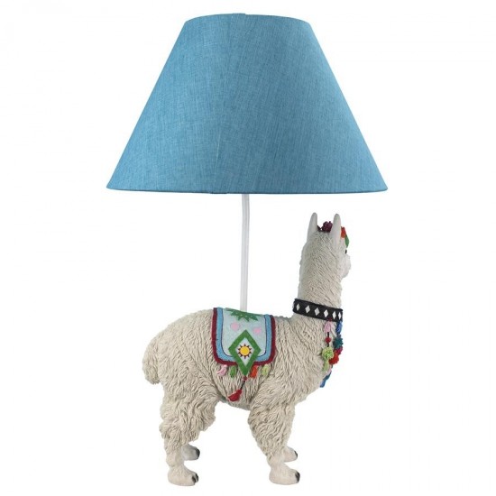 Design Toscano Andes Alpaca Of Rainbow Mountain Lamp