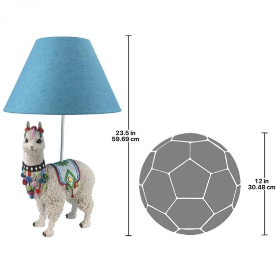 Design Toscano Andes Alpaca Of Rainbow Mountain Lamp