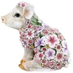 Design Toscano Flower Power Pig Statue