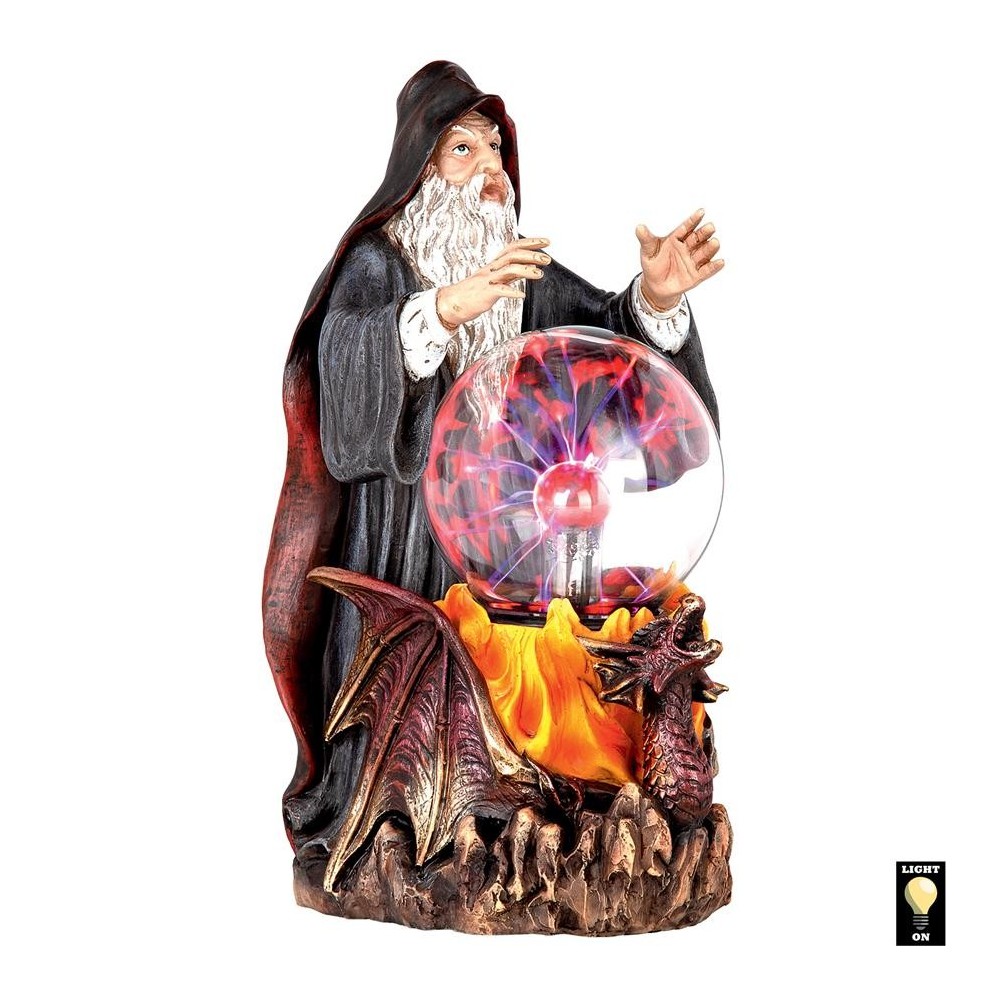 Design Toscano Wizard With Led Crystal Ball Statue Design Toscano Wizard With Led Crystal Ball Statue