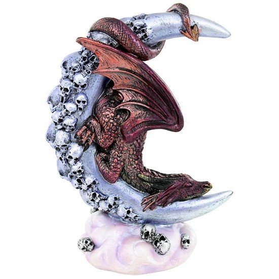 Design Toscano Dragon Sleeping On Moon Statue