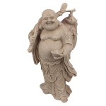 Design Toscano Wandering Happy Hotei Buddha Statue