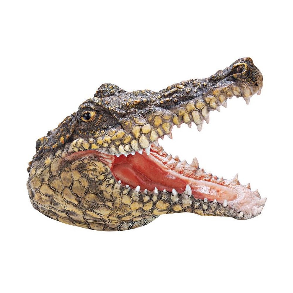 Design Toscano Chomper Crocodile Head Statue