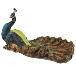 Design Toscano Pleasing Peacock Sculptural Dish