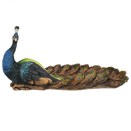 Design Toscano Pleasing Peacock Sculptural Dish