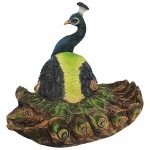 Design Toscano Pleasing Peacock Sculptural Dish