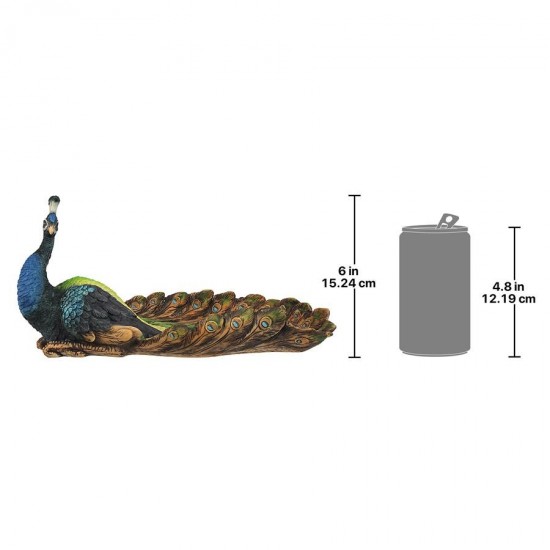 Design Toscano Pleasing Peacock Sculptural Dish