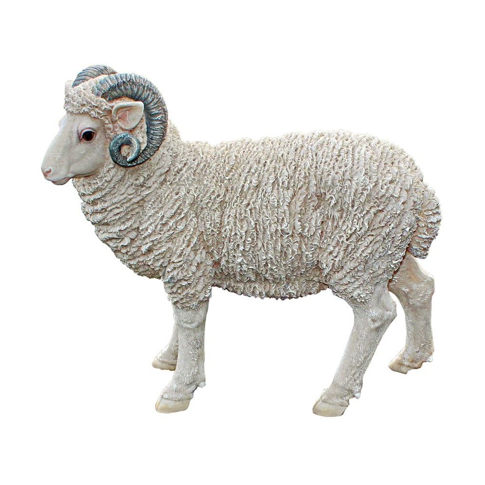 Design Toscano Horned Dorset Sheep Statue Design Toscano Horned Dorset Sheep Statue