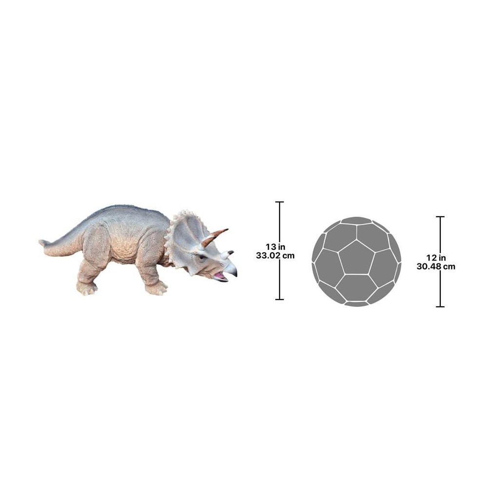 Design Toscano Triceratops Scaled Dinosaur Statue, JQ6177