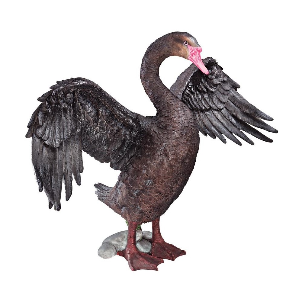 Design Toscano Beautiful Black Swan Statue