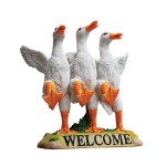 Design Toscano Delightful Dancing Ducks Welcome Sign