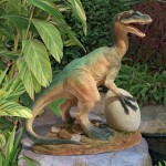 Design Toscano The Egg Beater Raptor Dinosaur Statue