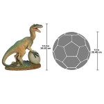 Design Toscano The Egg Beater Raptor Dinosaur Statue