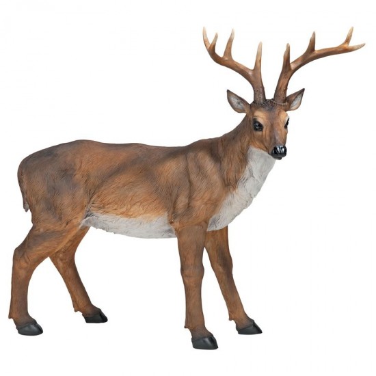 Design Toscano Standing Big Rack Buck Deer Statue