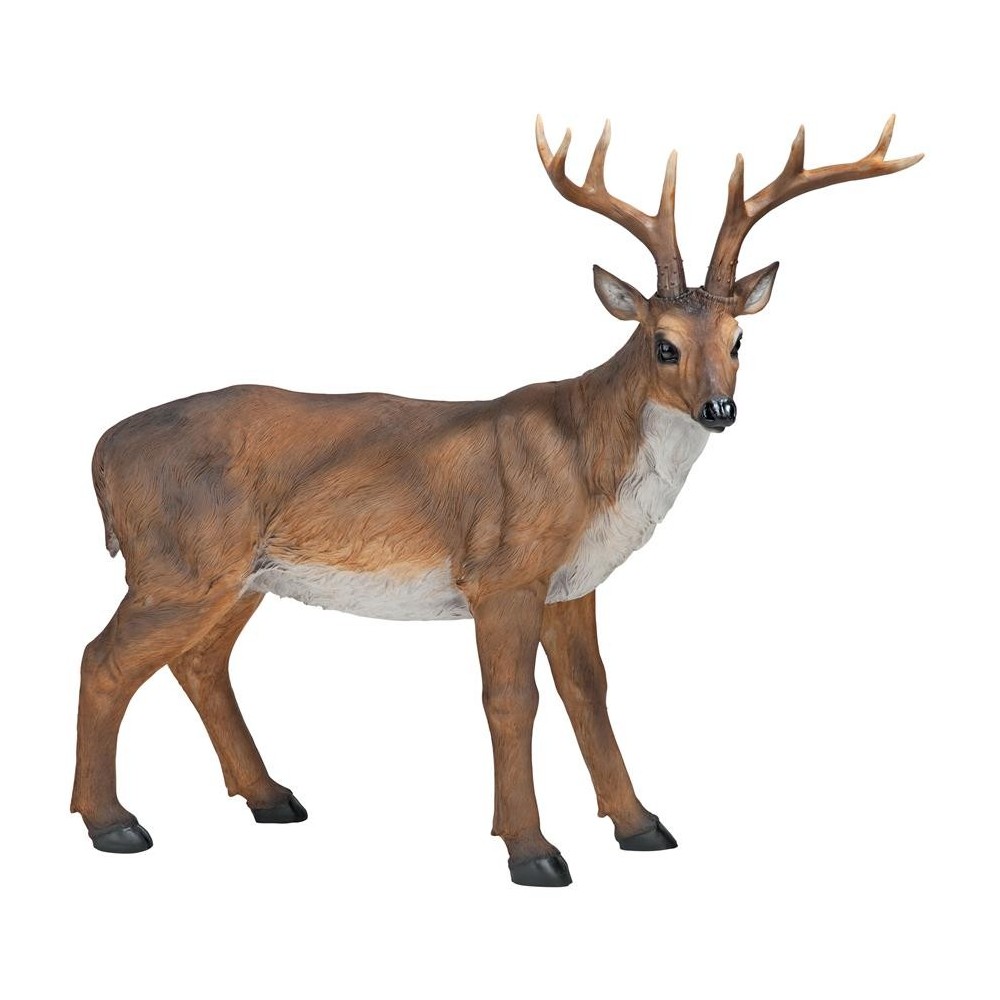 Design Toscano Standing Big Rack Buck Deer Statue Design Toscano Standing Big Rack Buck Deer Statue