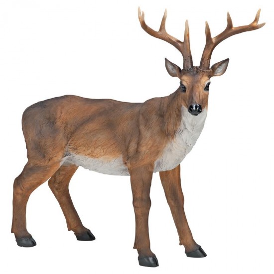 Design Toscano Standing Big Rack Buck Deer Statue