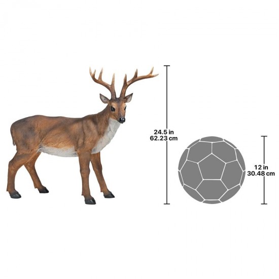 Design Toscano Standing Big Rack Buck Deer Statue