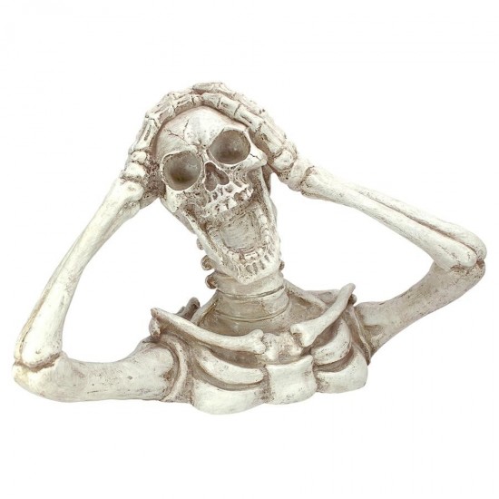 Design Toscano Large Shriek The Skeleton Statue