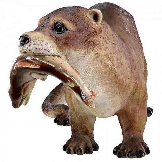 Design Toscano River Otters Big Catch Statue