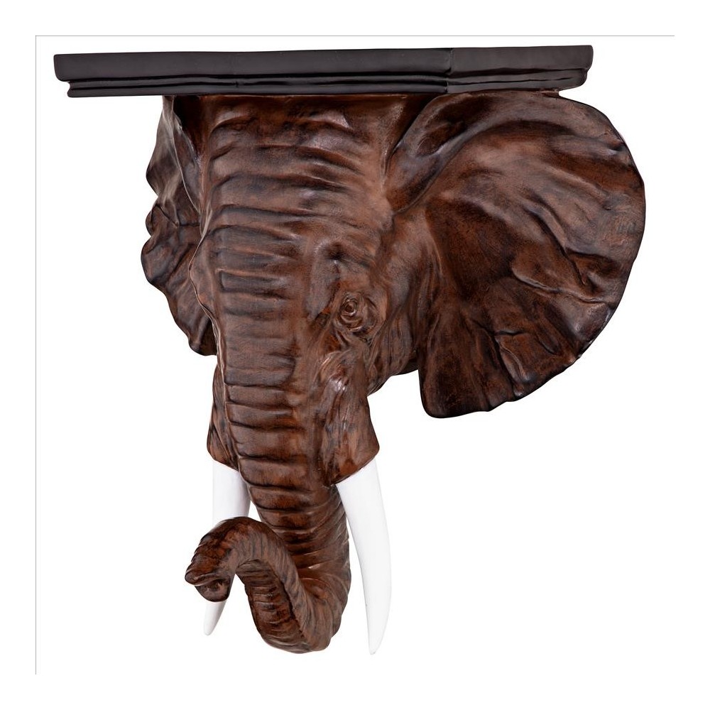 Design Toscano Elephant Wall Shelf Sconce