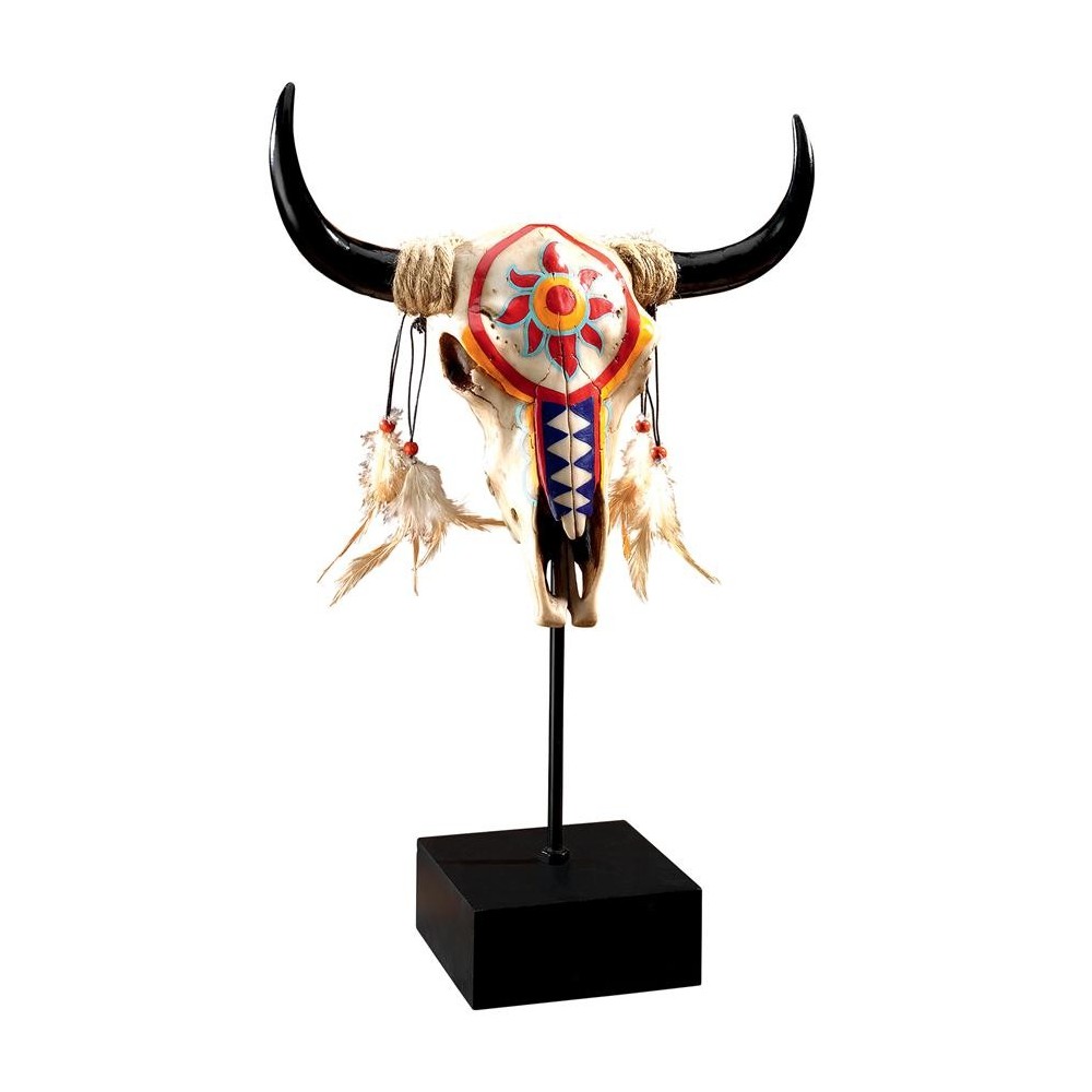 Design Toscano Western Desert Sun Cow Skull Statue