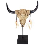 Design Toscano Western Desert Sun Cow Skull Statue