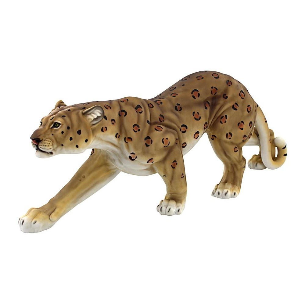 Design Toscano Slient Pursuer Spotted Leopard Statue