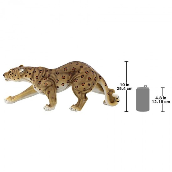 Design Toscano Slient Pursuer Spotted Leopard Statue