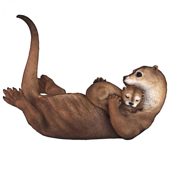 Design Toscano Embracing Love Mother & Child Otters