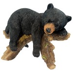 Design Toscano Catnapping Cub Black Bear Statue