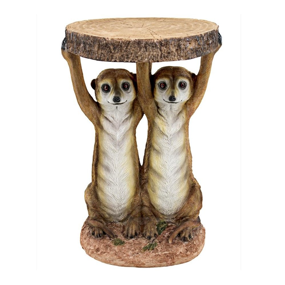 Design Toscano Kalahari Meerkats Side Table