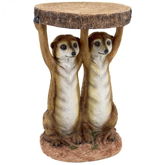 Design Toscano Kalahari Meerkats Side Table