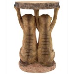 Design Toscano Kalahari Meerkats Side Table