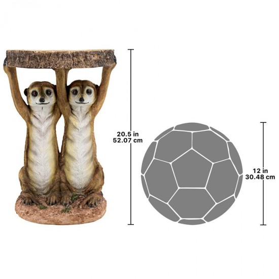 Design Toscano Kalahari Meerkats Side Table