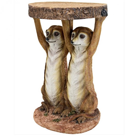 Design Toscano Kalahari Meerkats Side Table