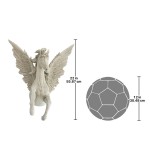 Design Toscano Divine Pegasus Winged Stallion Frieze