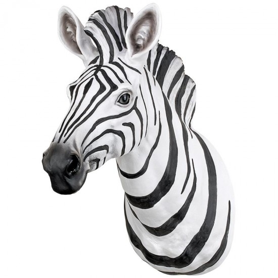 Design Toscano Zebra Head Wall Sculpture