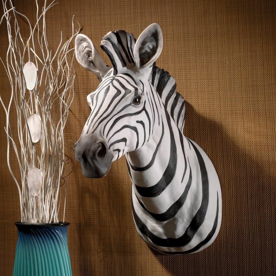 Design Toscano Zebra Head Wall Sculpture