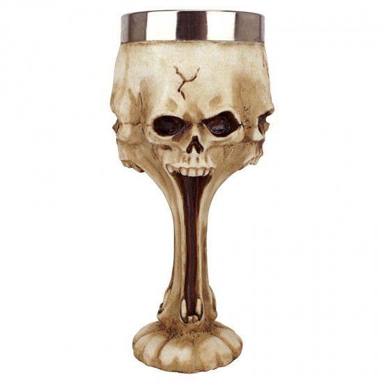 Design Toscano Gothic Scare Skull Goblet