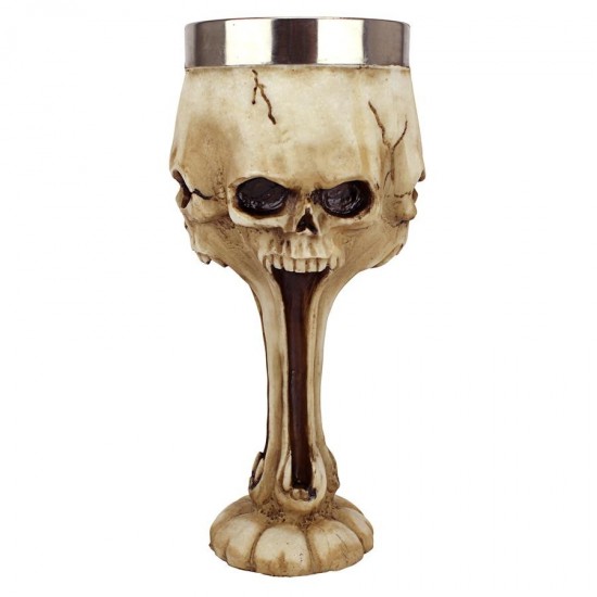 Design Toscano Gothic Scare Skull Goblet