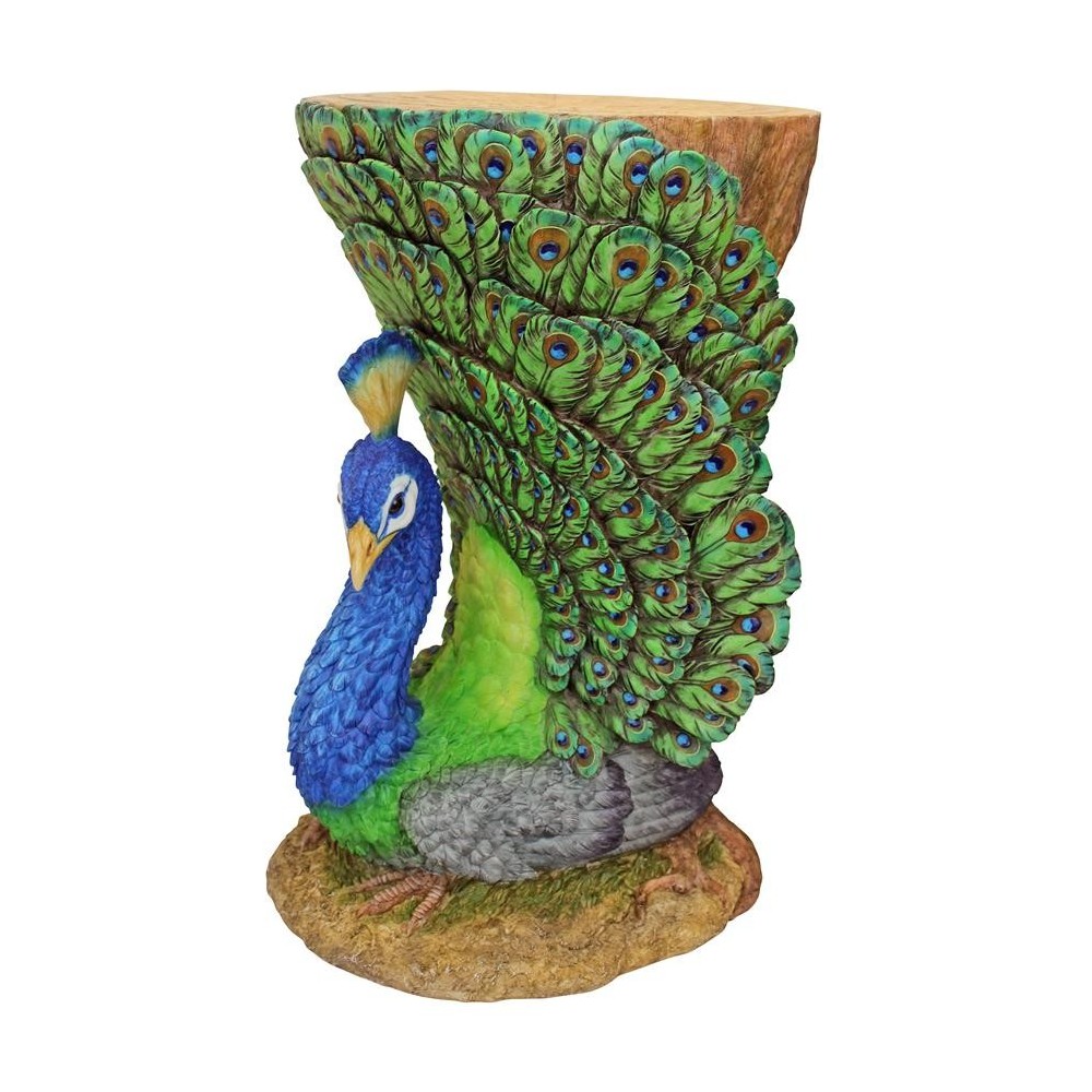 Design Toscano Provocative Peacock Garden Table