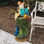 Design Toscano Provocative Peacock Garden Table