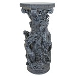 Design Toscano Crypt Demons Gothic Dragon Column