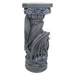 Design Toscano Crypt Demons Gothic Dragon Column