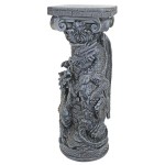 Design Toscano Crypt Demons Gothic Dragon Column