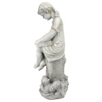 Design Toscano Sierra The Reading Child Statue