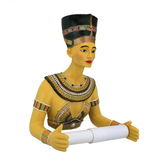 Design Toscano Queen Nefertiti Toilet Paper Holder