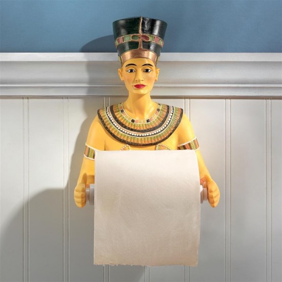 Design Toscano Queen Nefertiti Toilet Paper Holder