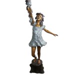 Design Toscano Flower Arbor Kids Bronze Garden Statue