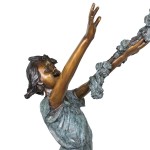 Design Toscano Flower Arbor Kids Bronze Garden Statue